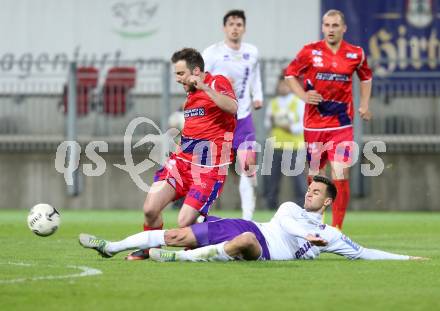 Fussball Regionalliga. SK Austria Klagenfurt gegen SAK. Patrick Stornig, (Austria Klagenfurt), Helmut Koenig  (SAK). Klagenfurt, 11.4.2014.
Foto: Kuess
---
pressefotos, pressefotografie, kuess, qs, qspictures, sport, bild, bilder, bilddatenbank