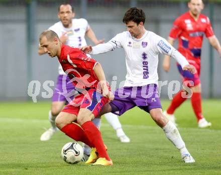 Fussball Regionalliga. SK Austria Klagenfurt gegen SAK. Andreas Tiffner, (Austria Klagenfurt), Christian Dlopst  (SAK). Klagenfurt, 11.4.2014.
Foto: Kuess
---
pressefotos, pressefotografie, kuess, qs, qspictures, sport, bild, bilder, bilddatenbank