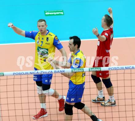 Volleyball Bundesliga. AVL Finalspiel. SK Aich/Dob gegen Hypo Tirol. Jubel (Aich). Bleiburg, 12.4.2014.
Foto: Kuess
---
pressefotos, pressefotografie, kuess, qs, qspictures, sport, bild, bilder, bilddatenbank