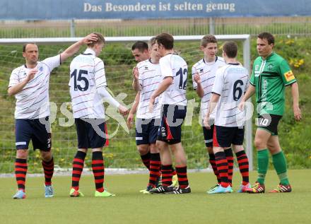 Fussball Unterliga Ost. Poggersdorf gegen St. Stefan/Lav. Torjubel  (Poggersdorf), Poggersdorf, am 13.4.2014.
Foto: Kuess
---
pressefotos, pressefotografie, kuess, qs, qspictures, sport, bild, bilder, bilddatenbank