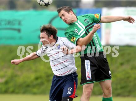 Fussball Unterliga Ost. Poggersdorf gegen St. Stefan/Lav. Stefan Rueckenbaum,  (Poggersdorf), Stefan Stueckler (St. Stefan), Poggersdorf, am 13.4.2014.
Foto: Kuess
---
pressefotos, pressefotografie, kuess, qs, qspictures, sport, bild, bilder, bilddatenbank