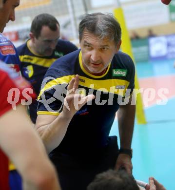 Volleyball Bundesliga. AVL Finalspiel. SK Aich/Dob gegen Hypo Tirol. Trainer Leonard Baric (Aich). Bleiburg, 12.4.2014.
Foto: Kuess
---
pressefotos, pressefotografie, kuess, qs, qspictures, sport, bild, bilder, bilddatenbank