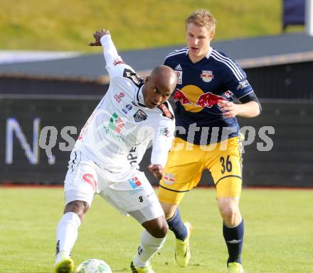 Fussball OEFB Cup. RZ Pellets WAC gegen FC Red Bull Salzburg. De Oliveira Silvio Carlos,  (WAC), Martin Hinteregger (Salzburg). Wolfsberg, am 16.4.2014.
Foto: Kuess

---
pressefotos, pressefotografie, kuess, qs, qspictures, sport, bild, bilder, bilddatenbank