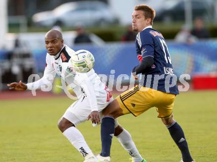 Fussball OEFB Cup. RZ Pellets WAC gegen FC Red Bull Salzburg. De Oliveira Silvio Carlos,  (WAC), Stefan Ilsanker (Salzburg). Wolfsberg, am 16.4.2014.
Foto: Kuess

---
pressefotos, pressefotografie, kuess, qs, qspictures, sport, bild, bilder, bilddatenbank