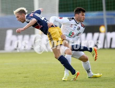 Fussball OEFB Cup. RZ Pellets WAC gegen FC Red Bull Salzburg.  Roland Putsche,  (WAC), Kevin Kampl (Salzburg). Wolfsberg, am 16.4.2014.
Foto: Kuess

---
pressefotos, pressefotografie, kuess, qs, qspictures, sport, bild, bilder, bilddatenbank