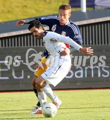 Fussball OEFB Cup. RZ Pellets WAC gegen FC Red Bull Salzburg. Ynclan Pajares Jacobo Maria,  (WAC), Stefan Ilsanker (Salzburg). Wolfsberg, am 16.4.2014.
Foto: Kuess

---
pressefotos, pressefotografie, kuess, qs, qspictures, sport, bild, bilder, bilddatenbank