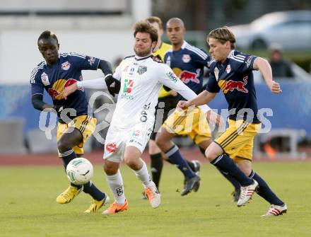 Fussball OEFB Cup. RZ Pellets WAC gegen FC Red Bull Salzburg. Nemanja Rnic,  (WAC), Sadio Mane, Christoph Leitgeb (Salzburg). Wolfsberg, am 16.4.2014.
Foto: Kuess

---
pressefotos, pressefotografie, kuess, qs, qspictures, sport, bild, bilder, bilddatenbank