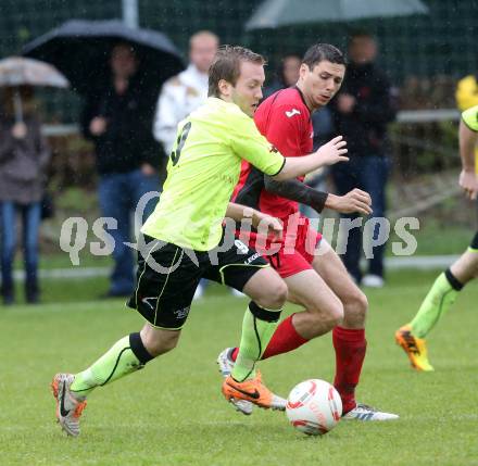 Fussball. 2. Klasse C. Krumpendorf gegen Weitensfeld. Andreas Hartl (Krumpendorf), Christopher Stocklauser (Weitensfeld). Krumpendorf, 20.4.2014.
Foto: Kuess
---
pressefotos, pressefotografie, kuess, qs, qspictures, sport, bild, bilder, bilddatenbank