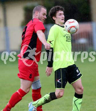 Fussball. 2. Klasse C. Krumpendorf gegen Weitensfeld. Stephan Mandl (Krumpendorf), Daniel Leitgeb (Weitensfeld). Krumpendorf, 20.4.2014.
Foto: Kuess
---
pressefotos, pressefotografie, kuess, qs, qspictures, sport, bild, bilder, bilddatenbank