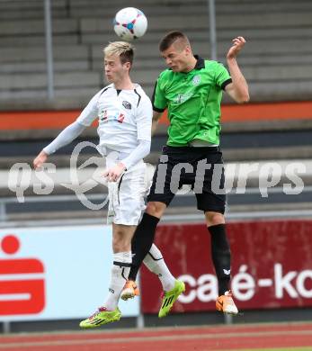 Fussball Regionalliga. RZ Pellets WAC gegen Pasching. Kevin Vaschauner,  (WAC), Duje Caleta-Car (Pasching). Wolfsberg, am 20.4.2014.
Foto: Kuess
---
pressefotos, pressefotografie, kuess, qs, qspictures, sport, bild, bilder, bilddatenbank