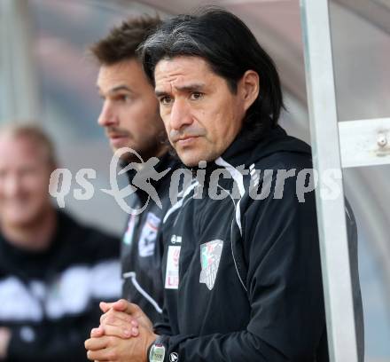 Fussball Regionalliga. RZ Pellets WAC gegen Pasching. Trainer Carlos Chaile, Co-Trainer Gernot Messner (WAC). Wolfsberg, am 20.4.2014.
Foto: Kuess
---
pressefotos, pressefotografie, kuess, qs, qspictures, sport, bild, bilder, bilddatenbank