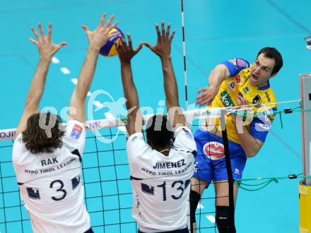 Volleyball Bundesliga. AVL Finalspiel. SK Aich/Dob gegen Hypo Tirol. Grut Andrej (Aich). Bleiburg, 19.4.2014.
Foto: Kuess 
---
pressefotos, pressefotografie, kuess, qs, qspictures, sport, bild, bilder, bilddatenbank