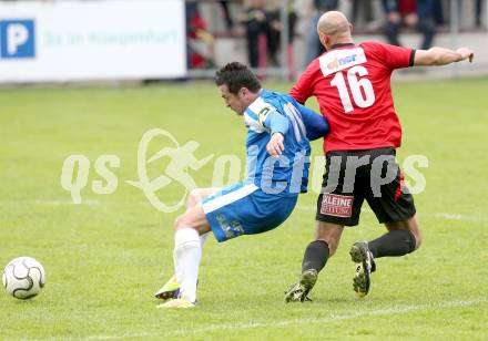 Fussball Kaerntner Liga. SG Annabichler Austria Amateure gegen Maria Saal.  Almedin Hota,  (ASV), Senad Tiganj (Maria Saal). Annabichl am 21.4.2014.
Foto: Kuess
---
pressefotos, pressefotografie, kuess, qs, qspictures, sport, bild, bilder, bilddatenbank