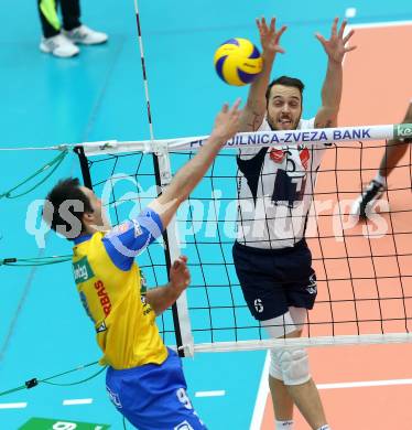 Volleyball Bundesliga. AVL Finalspiel. SK Aich/Dob gegen Hypo Tirol. Angel Perez (Tirol). Bleiburg, 19.4.2014.
Foto: Kuess 
---
pressefotos, pressefotografie, kuess, qs, qspictures, sport, bild, bilder, bilddatenbank