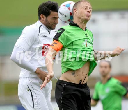 Fussball Regionalliga. RZ Pellets WAC gegen Pasching. Jose Antonio Solano Moreno (WAC), Daniel Sobkova (Pasching). Wolfsberg, am 20.4.2014.
Foto: Kuess
---
pressefotos, pressefotografie, kuess, qs, qspictures, sport, bild, bilder, bilddatenbank