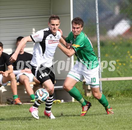 Fussball. Unterliga Ost. Kuehnsdorf gegen St. Stefan. Robert Matic (Kuehnsdorf), Christoph Eneo (St. Stefan). Kuehnsdorf, 26. 4.2014.
Foto: Kuess
---
pressefotos, pressefotografie, kuess, qs, qspictures, sport, bild, bilder, bilddatenbank