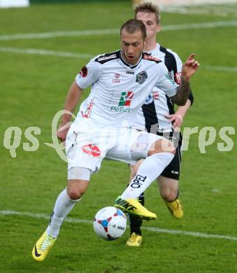 Fussball BUndesliga. RZ Pellets WAC gegen SK Puntigamer Sturm Graz.  Peter Zulj (WAC). Wolfsberg, am 27.4.2014.
Foto: Kuess
---
pressefotos, pressefotografie, kuess, qs, qspictures, sport, bild, bilder, bilddatenbank