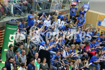 Volleyball Bundesliga. AVL Finalspiel. SK Aich/Dob gegen Hypo Tirol. Fans Tirol. Bleiburg, 26.4.2014.
Foto: Kuess 
---
pressefotos, pressefotografie, kuess, qs, qspictures, sport, bild, bilder, bilddatenbank