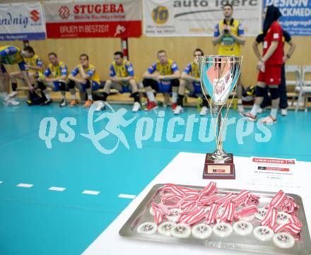 Volleyball Bundesliga. AVL Finalspiel. SK Aich/Dob gegen Hypo Tirol. Pokal. Bleiburg, 26.4.2014.
Foto: Kuess 
---
pressefotos, pressefotografie, kuess, qs, qspictures, sport, bild, bilder, bilddatenbank