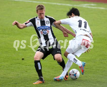 Fussball BUndesliga. RZ Pellets WAC gegen SK Puntigamer Sturm Graz. Ynclan Pajares Jacobo Maria (WAC), Robert Beric (Sturm). Wolfsberg, am 27.4.2014.
Foto: Kuess
---
pressefotos, pressefotografie, kuess, qs, qspictures, sport, bild, bilder, bilddatenbank