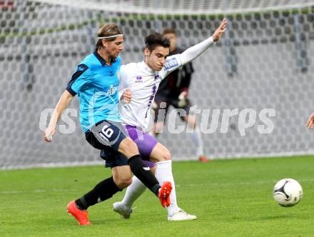 Fussball. Regionalliga. Austria Klagenfurt gegen Pasching. Cemal Amet (Austria), Thomas Krammer (Pasching). Klagenfurt, 30.4.2014.
Foto: Kuess
---
pressefotos, pressefotografie, kuess, qs, qspictures, sport, bild, bilder, bilddatenbank