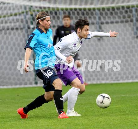 Fussball. Regionalliga. Austria Klagenfurt gegen Pasching. Cemal Amet (Austria), Thomas Krammer (Pasching). Klagenfurt, 30.4.2014.
Foto: Kuess
---
pressefotos, pressefotografie, kuess, qs, qspictures, sport, bild, bilder, bilddatenbank