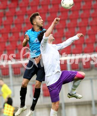 Fussball. Regionalliga. Austria Klagenfurt gegen Pasching. Andreas Tiffner (Austria), Ali Hamdemir (Pasching). Klagenfurt, 30.4.2014.
Foto: Kuess
---
pressefotos, pressefotografie, kuess, qs, qspictures, sport, bild, bilder, bilddatenbank