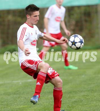 Fussball Unterliga Ost. DSG Sele Zell gegen Ludmannsdorf. Dominik Klaus Rottmann (Ludmannsdorf). Zell, 1.5.2014.
Foto: Kuess
---
pressefotos, pressefotografie, kuess, qs, qspictures, sport, bild, bilder, bilddatenbank