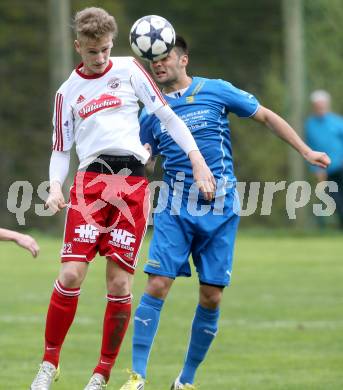 Fussball Unterliga Ost. DSG Sele Zell gegen Ludmannsdorf. Daniel Cumurdzic, (Zell), Michael Krainer  (Ludmannsdorf). Zell, 1.5.2014.
Foto: Kuess
---
pressefotos, pressefotografie, kuess, qs, qspictures, sport, bild, bilder, bilddatenbank