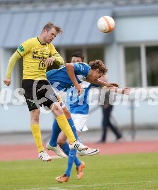 Fussball Regionalliga. VSV gegen Allerheiligen. Moritz Guetz,  (VSV),  Andrej Prejac (Allerheiligen). Villach, 2.5.2014.
Foto: Kuess
---
pressefotos, pressefotografie, kuess, qs, qspictures, sport, bild, bilder, bilddatenbank