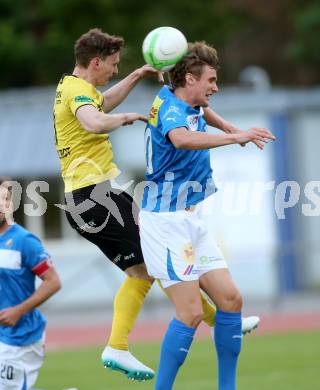 Fussball Regionalliga. VSV gegen Allerheiligen. Moritz Guetz, (VSV),  Robert Kothleitner (Allerheiligen). Villach, 2.5.2014.
Foto: Kuess
---
pressefotos, pressefotografie, kuess, qs, qspictures, sport, bild, bilder, bilddatenbank