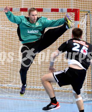 Handball Bundesliga. HC Kaernten gegen Fivers WAT Margareten. Gasper Jelen (HCK). Viktring, am 4.5.2014.
Foto: Kuess
---
pressefotos, pressefotografie, kuess, qs, qspictures, sport, bild, bilder, bilddatenbank