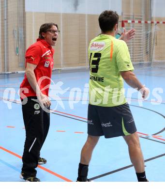 Handball Bundesliga. HC Kaernten gegen Fivers WAT Margareten. Trainer Michael Pontasch-Mueller (HCK). Viktring, am 4.5.2014.
Foto: Kuess
---
pressefotos, pressefotografie, kuess, qs, qspictures, sport, bild, bilder, bilddatenbank