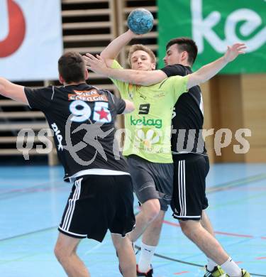 Handball Bundesliga. HC Kaernten gegen Fivers WAT Margareten. Markus Godec (HCK). Viktring, am 4.5.2014.
Foto: Kuess
---
pressefotos, pressefotografie, kuess, qs, qspictures, sport, bild, bilder, bilddatenbank