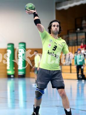 Handball Bundesliga. HC Kaernten gegen Fivers WAT Margareten. Josef Sourek (HCK). Viktring, am 4.5.2014.
Foto: Kuess
---
pressefotos, pressefotografie, kuess, qs, qspictures, sport, bild, bilder, bilddatenbank