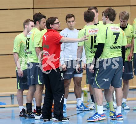 Handball Bundesliga. HC Kaernten gegen Fivers WAT Margareten. Trainer Michael Pontasch-Mueller (HCK). Viktring, am 4.5.2014.
Foto: Kuess
---
pressefotos, pressefotografie, kuess, qs, qspictures, sport, bild, bilder, bilddatenbank