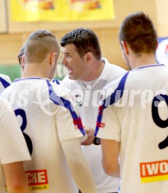 Handball HLA. SC Kelag Ferlach gegen HSG Raiffeisen Baernbach/Koeflach. 
Trainer Gregor Cvijic (SCF). Ferlach, am 9.5.2014.
Foto: Kuess 
---
pressefotos, pressefotografie, kuess, qs, qspictures, sport, bild, bilder, bilddatenbank