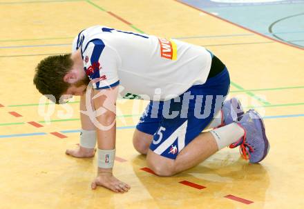 Handball HLA. SC Kelag Ferlach gegen HSG Raiffeisen Baernbach/Koeflach. 
Enttaeuscht Fabian Posch (SCF). Ferlach, am 9.5.2014.
Foto: Kuess 
---
pressefotos, pressefotografie, kuess, qs, qspictures, sport, bild, bilder, bilddatenbank