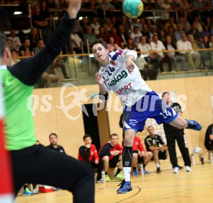 Handball HLA. SC Kelag Ferlach gegen HSG Raiffeisen Baernbach/Koeflach. 
Mathias Rath (SCF). Ferlach, am 9.5.2014.
Foto: Kuess 
---
pressefotos, pressefotografie, kuess, qs, qspictures, sport, bild, bilder, bilddatenbank