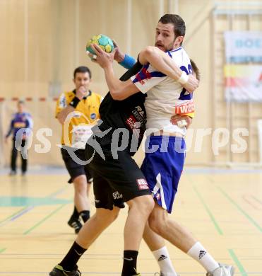 Handball HLA. SC Kelag Ferlach gegen HSG Raiffeisen Baernbach/Koeflach. 
Dean Pomorisac (SCF). Ferlach, am 9.5.2014.
Foto: Kuess 
---
pressefotos, pressefotografie, kuess, qs, qspictures, sport, bild, bilder, bilddatenbank