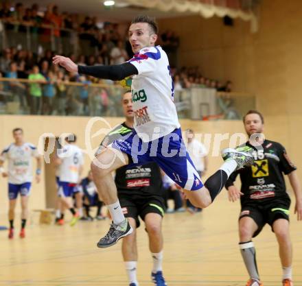 Handball HLA. SC Kelag Ferlach gegen HSG Raiffeisen Baernbach/Koeflach. 
Izudin Mujanovic (SCF). Ferlach, am 9.5.2014.
Foto: Kuess 
---
pressefotos, pressefotografie, kuess, qs, qspictures, sport, bild, bilder, bilddatenbank