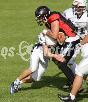 America Football. Carinthian Lions gegen Blue Devils Dornbirn. Christoph Leitner (Lions). Klagenfurt, 10.5.2014.
Foto: Kuess
---
pressefotos, pressefotografie, kuess, qs, qspictures, sport, bild, bilder, bilddatenbank