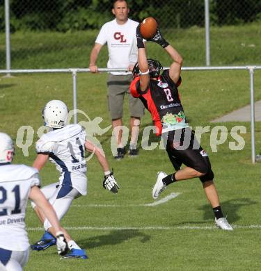 America Football. Carinthian Lions gegen Blue Devils Dornbirn. Jeremy Lopes Dos Santos (Lions). Klagenfurt, 10.5.2014.
Foto: Kuess
---
pressefotos, pressefotografie, kuess, qs, qspictures, sport, bild, bilder, bilddatenbank