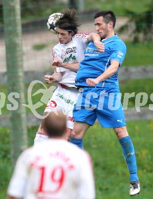 Fussball Unterliga Ost. DSG Sele Zell gege St. Michael/Bleiburg. Dragan Juric (Zell), Rafael Dovjak (St. Michael). Zell, am 11.5.2014.
Foto: Kuess
---
pressefotos, pressefotografie, kuess, qs, qspictures, sport, bild, bilder, bilddatenbank