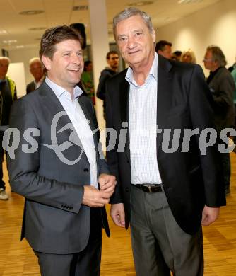 Fussball. BNZ. Bundesnachwuchszentrum. Pressekonferenz. Dietmar Riegler, Werner Lippitz. Klagenfurt, am 13.5.2014.
Foto: Kuess
---
pressefotos, pressefotografie, kuess, qs, qspictures, sport, bild, bilder, bilddatenbank