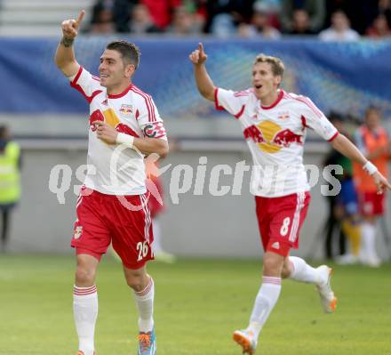 Fussball. OEFB Samsung Cup. Finale. Red Bull Salzburg gegen SKN St. Poelten. Torjubel Soriano Casas Jonatan (Salzburg). Klagenfurt, 18.6.2014.
Foto: Kuess
---
pressefotos, pressefotografie, kuess, qs, qspictures, sport, bild, bilder, bilddatenbank