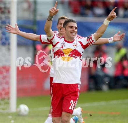 Fussball. OEFB Samsung Cup. Finale. Red Bull Salzburg gegen SKN St. Poelten. Torjubel Soriano Casas Jonatan (Salzburg). Klagenfurt, 18.6.2014.
Foto: Kuess
---
pressefotos, pressefotografie, kuess, qs, qspictures, sport, bild, bilder, bilddatenbank