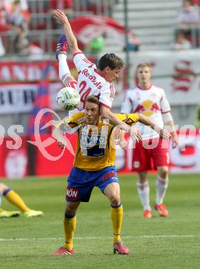 Fussball. OEFB Samsung Cup. Finale. Red Bull Salzburg gegen SKN St. Poelten. Christoph Leitgeb,  (Salzburg), Konstantin Kerschbaumer (St.Poelten). Klagenfurt, 18.6.2014.
Foto: Kuess
---
pressefotos, pressefotografie, kuess, qs, qspictures, sport, bild, bilder, bilddatenbank