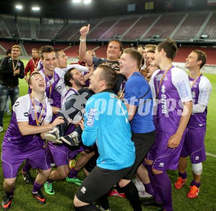 Fussball KFV Cup. Finale. SK Austria Klagenfurt gegen Lendorf. Jubel (Klagenfurt). KLagenfurt, am 20.5.2014.
Foto: Kuess
---
pressefotos, pressefotografie, kuess, qs, qspictures, sport, bild, bilder, bilddatenbank