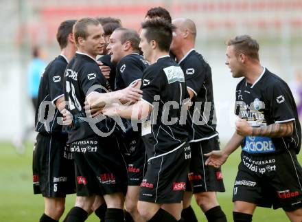 Fussball KFV Cup. Finale. SK Austria Klagenfurt gegen Lendorf. Torjubel Lendorf. KLagenfurt, am 20.5.2014.
Foto: Kuess
---
pressefotos, pressefotografie, kuess, qs, qspictures, sport, bild, bilder, bilddatenbank